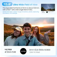 NEW Viltrox 9mm F2.8 Air Auto Focus Ultra-Wide APS-C Prime Lens for Sony E-Mount ZV-E10 ZV-E10II A6400 Nikon Z-Mount Z30 Z6III - Image 2