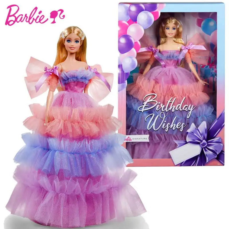 Barbie anniversaire BIRTHDAY WISHES mousseline 2020 Mattel GTJ85