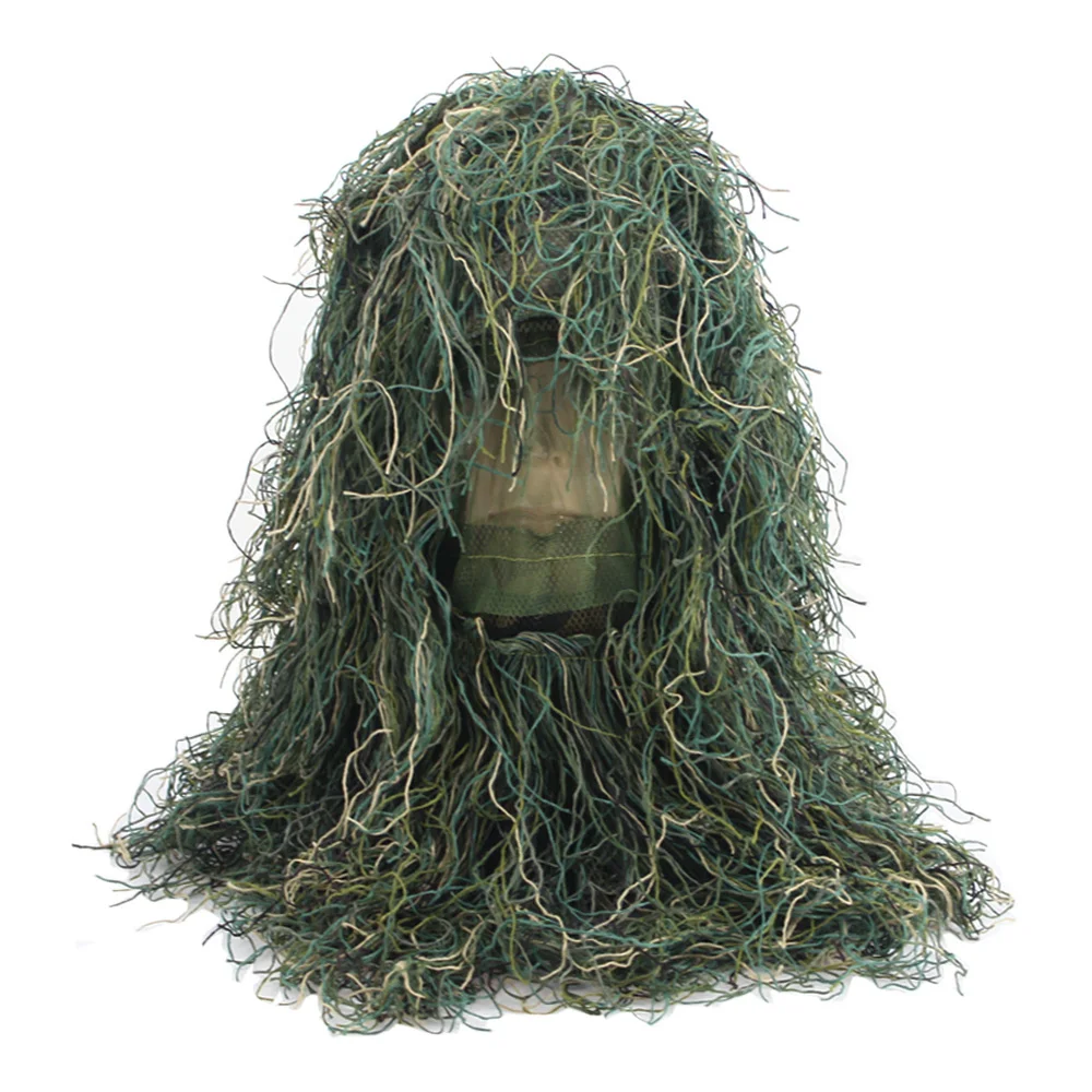 VULPO Tactical Airsoft Sniper Ghillie Suit Hood Camouflage HeadGear For Ghillie Suit Hunting Paintball CS Game Head Cover tactical suit ghillie suit hunting accessories