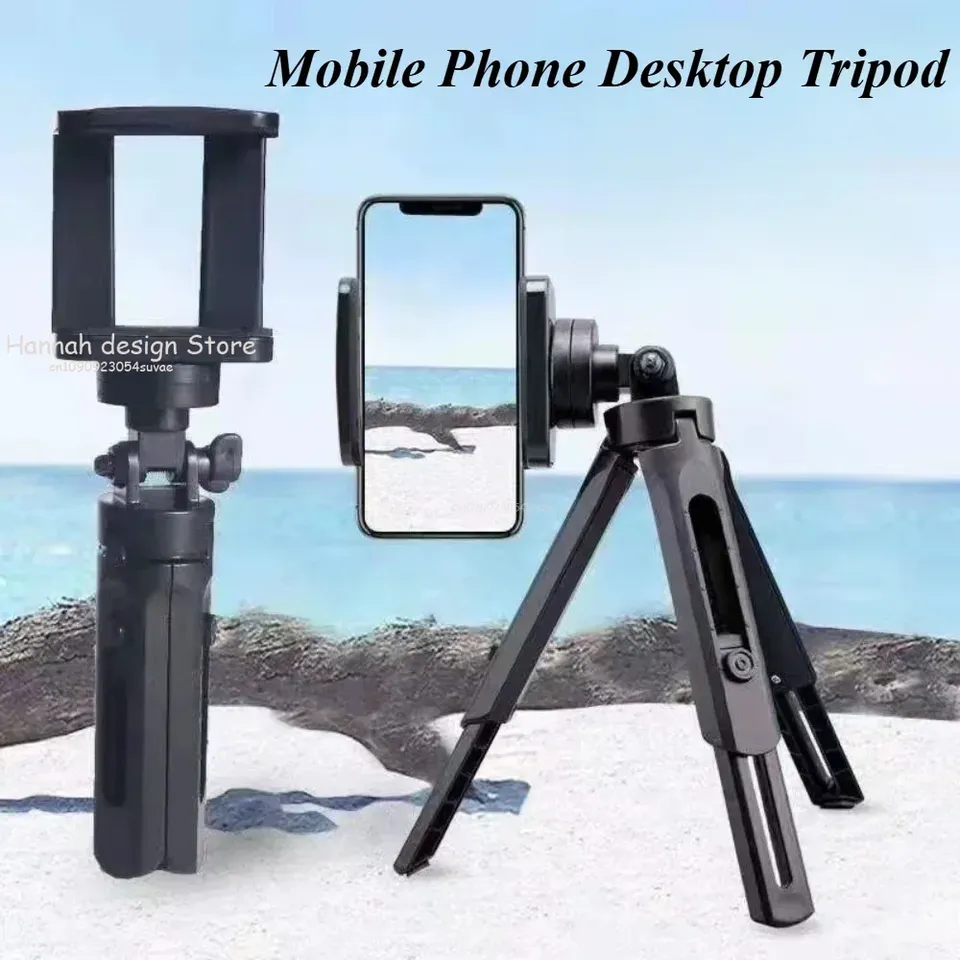 Removable Mini Selfie Tripod Portable Tabletop Camera Phone Tripod Ball Head for DSLR Mirrorless Cameras DV LED Video Smartphone