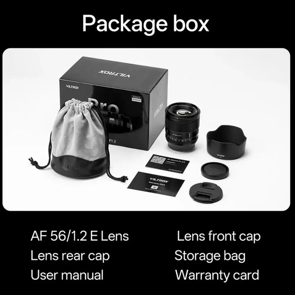 빌트록스 56mm 27mm 75mm F1.2 프로 자동 초점 프라임 렌즈 대구경 렌즈 ( E ZV-E10 A6400 A6700 A7IV 카메라용)