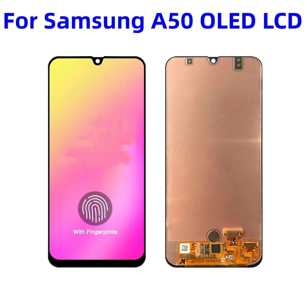 Lcd Oled A50 Da 6.4 Pollici Per Samsung Galaxy A50 A505F A505F/Ds Display Lcd Touch Screen Digitizer Assembly Con Cornice