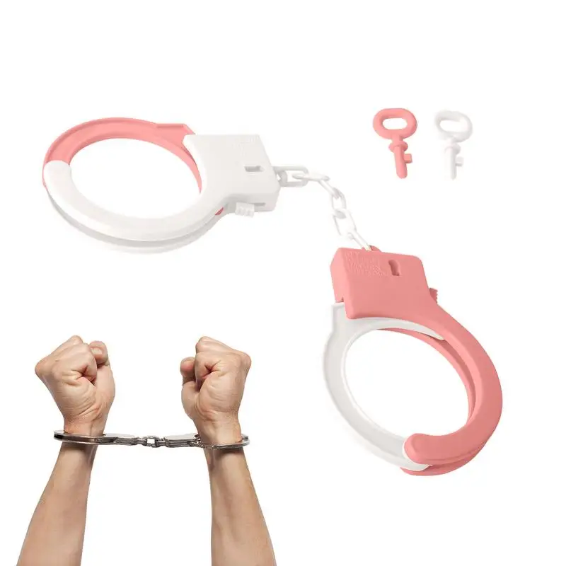 Handcuffs Toy Kids Role Play Footcuffs Props Party Drama Cosplay Police Cop Officer Costume childrens toys cosplay toys