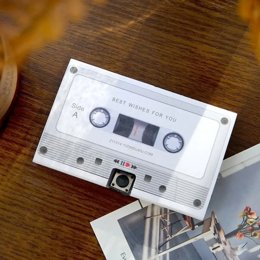 60-Sekunden beschreibbare Grußkarte, personalisierte DIY-Kassettenband-Grußkarten, musikalische Audio-Segen, Glückwunschkarten – Detail 5