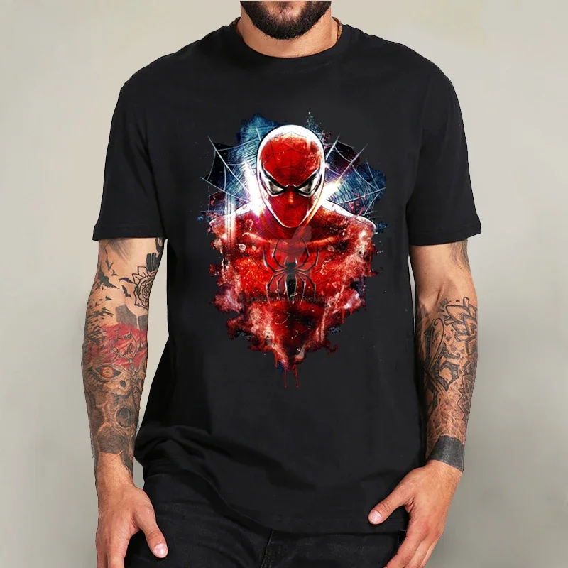 Disney T-shirt Unisex Marvel Superhero Tshirt Cute Cartoon Avatar Print T Shirt Summer Daily Short-sleeved Streetwear Tops Tees 4