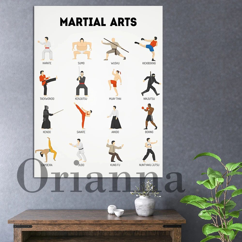 

Martial Arts Print , Printable Wall Art , Portre Illustration , Wall Decor , Wall Poster,Living Room Cuadros Home Decor Canvas