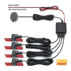 4 Sensors Buzzer 16.5mm Sensitive Cars Parking Sensor Kit Reversing Indicator Sound Alert Indicator Probe System Pz330-xk16.5