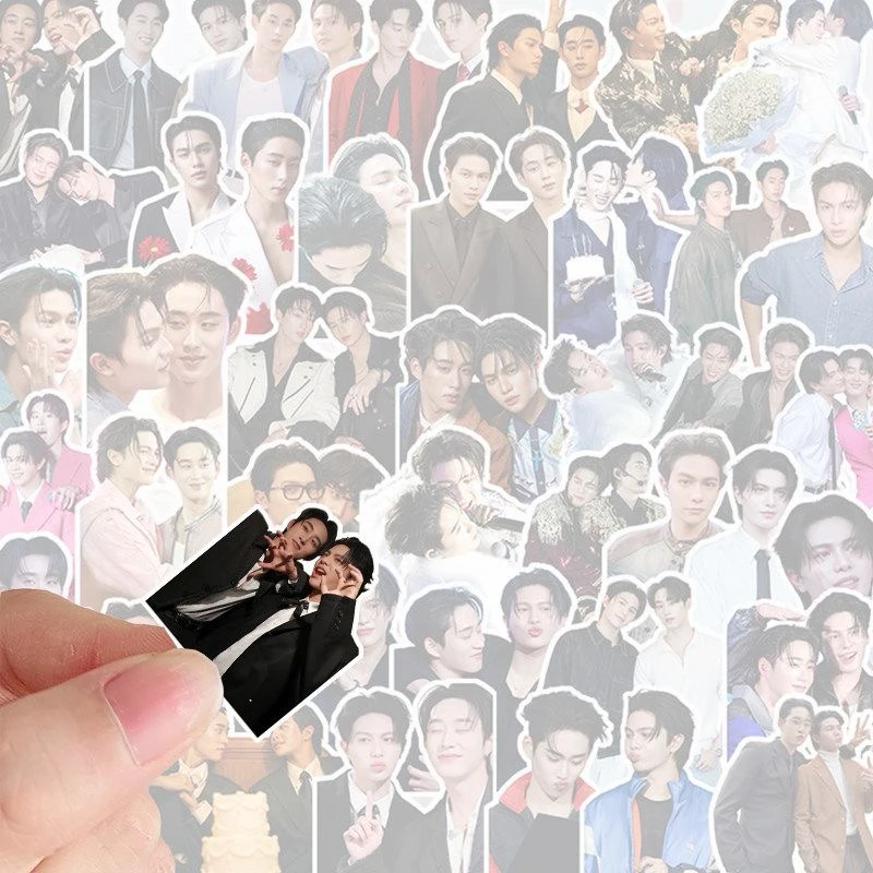56PC/SET Williamest Williamjkp Estrvp Thai TV Heart That Skips A Beat 핸드 계정 자료 노트북 컵 폰 DIY 스티커