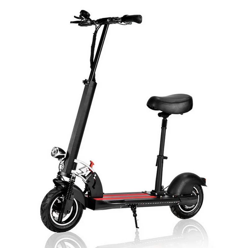 10 Inch Electric Scooter Foldable With Seat Portable Lithium Battery