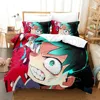 Anime My Hero Academia 3D Printed Bedding Set Cartoon Duvet Cover Pillowcases Comforter Bedding Set Bedclothes Home Textiles 2