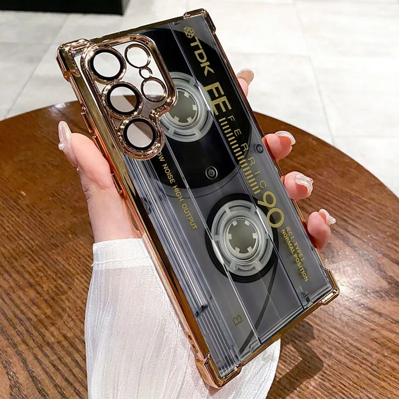 جراب هاتف سامسونج كاسيت عتيق