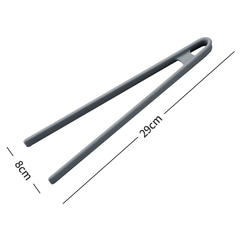Silicone Food Clip Outdoor Camping Barbecue Clip Anti-scalding Non-slip Cooking Clip Long Handle Anti-scalding Clip