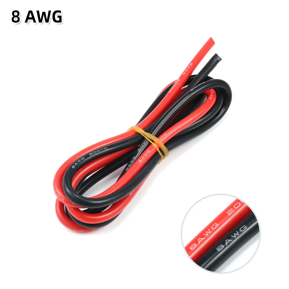 2-Meter Heatproof Silicone Wire Cable (Red & Black)