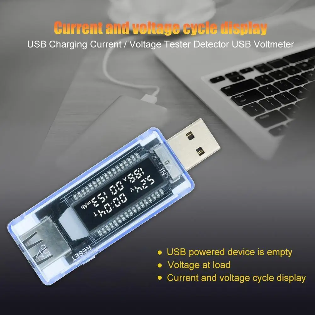디지털 USB 테스터 전류 전문 휴대용 배터리 용량 감지기, 공장 실험실용 멀티미터 보조배터리