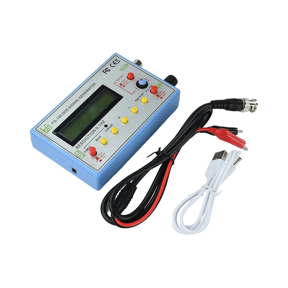 Advanced DDS Function Signal Generator Frequency Counter with Adjustable Waveforms and Duty Cycle, 0.1Hz - 500KHz Range