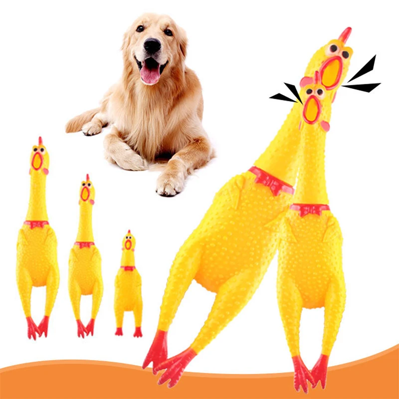 Fashion Pets Dog Squeak Toys Screaming Chicken Squeeze Sound Toy For