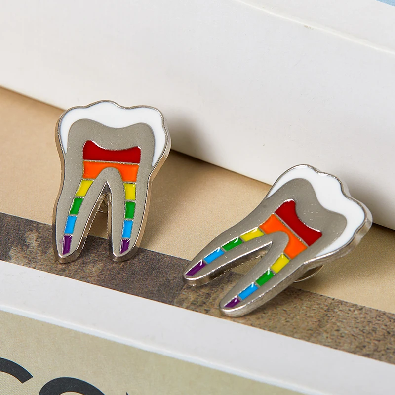 

1Pcs Oral Health Enamel Pins Custom Tooth Fairy Brooches Dentist Lapel Badges Fun Dental Implant Jewelry Gift for Kids Friends