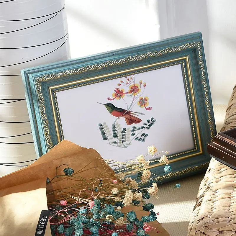 Europeo Retro Home Photo Frame Ornamenti Soggiorno Tv Cabinet Tea Table Decor Photo Frame Studio Camera Da Letto Desktop Photo Frame