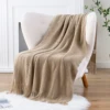 Battilo Sage Green Throw Blanket for Bed Couch Plaid Knit Throws Spring Sofa Blanket Lightweight Knitted Blanket for Home Decor 4