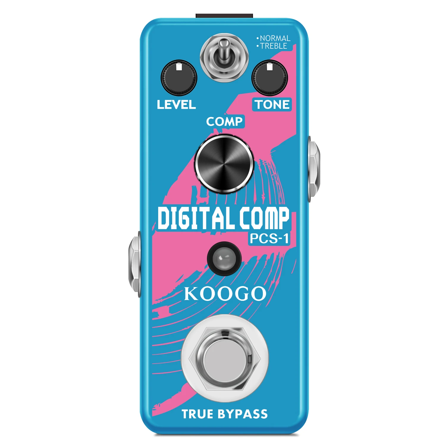 Koogo LEF 333 Compressor Pedal Analog Comperssion Ultimate Comp For Electric Guitar Mini Size True Bypass