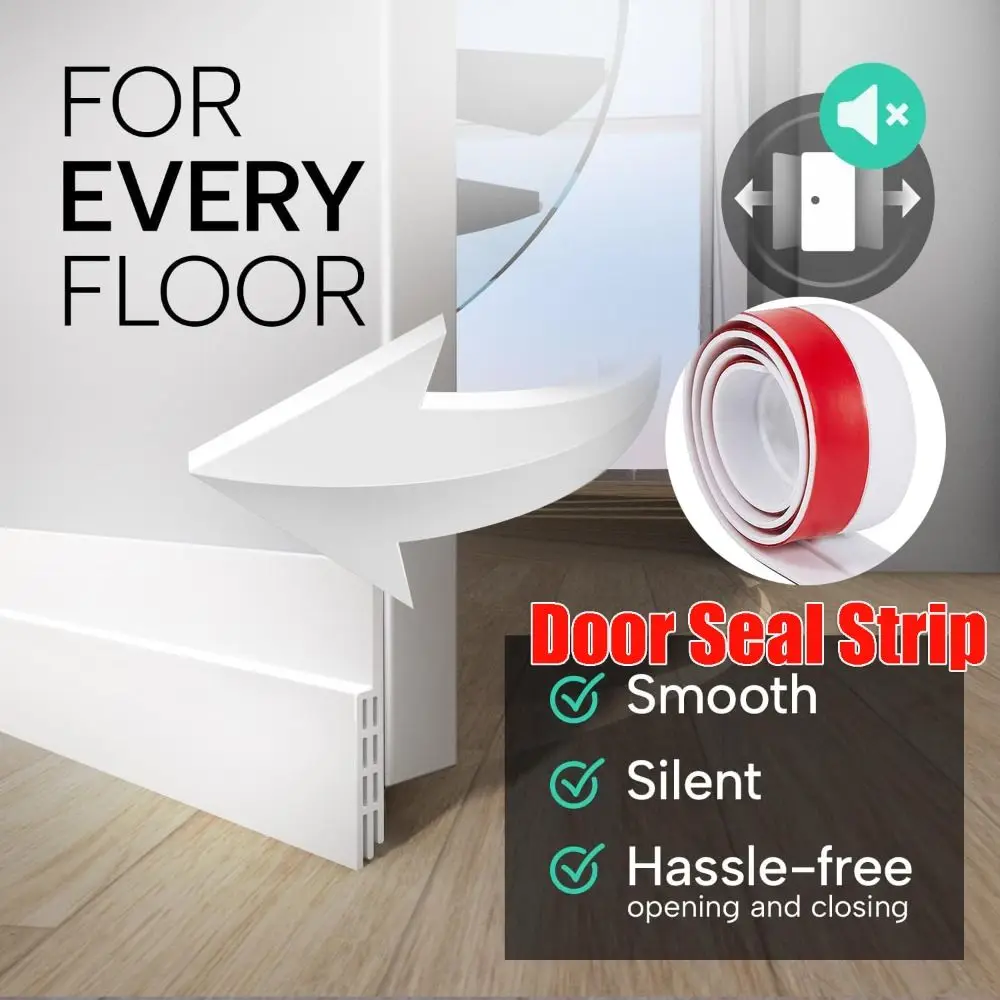 

Premium Door Seal Strip Keeping Out Cold Weather Stripping Door Sweep Door Seal Save Energy Installs Quickly and Easily
