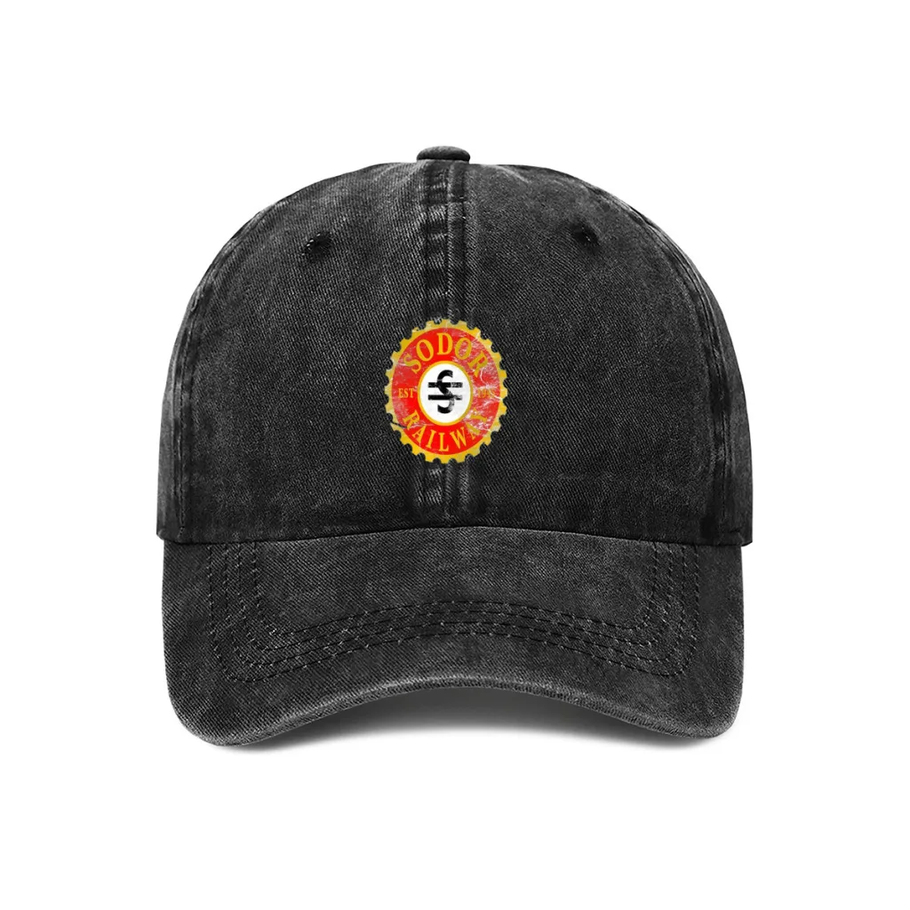 

Hot Sale Unisex Fashion Cap Classic Sodor Railway Logo - Distressed Baseball Caps For Men & Women High Quality Golf Sports Hat
