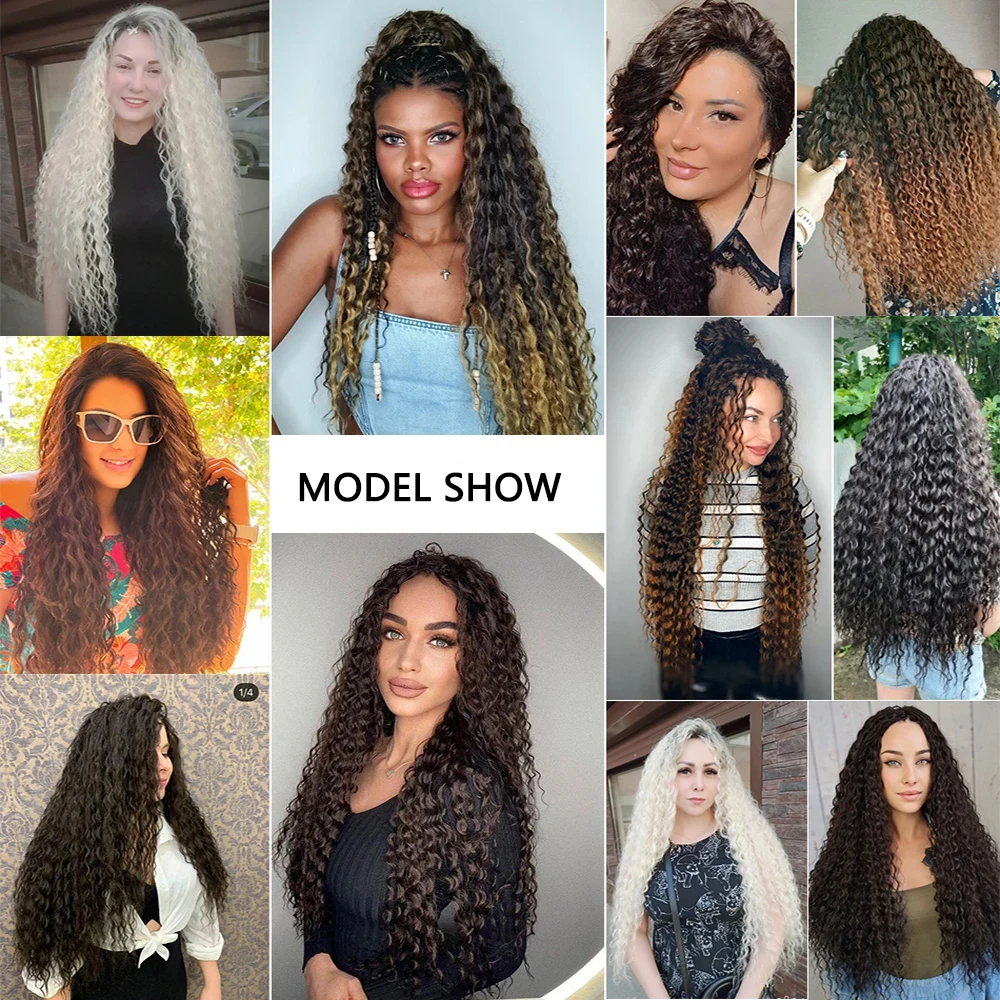 Synthetic Hair Bundles Curly Hair Extensions for Women 9PCS/Set Long Weave Heat Resistant Fibers Weaving For Woman hair extensions