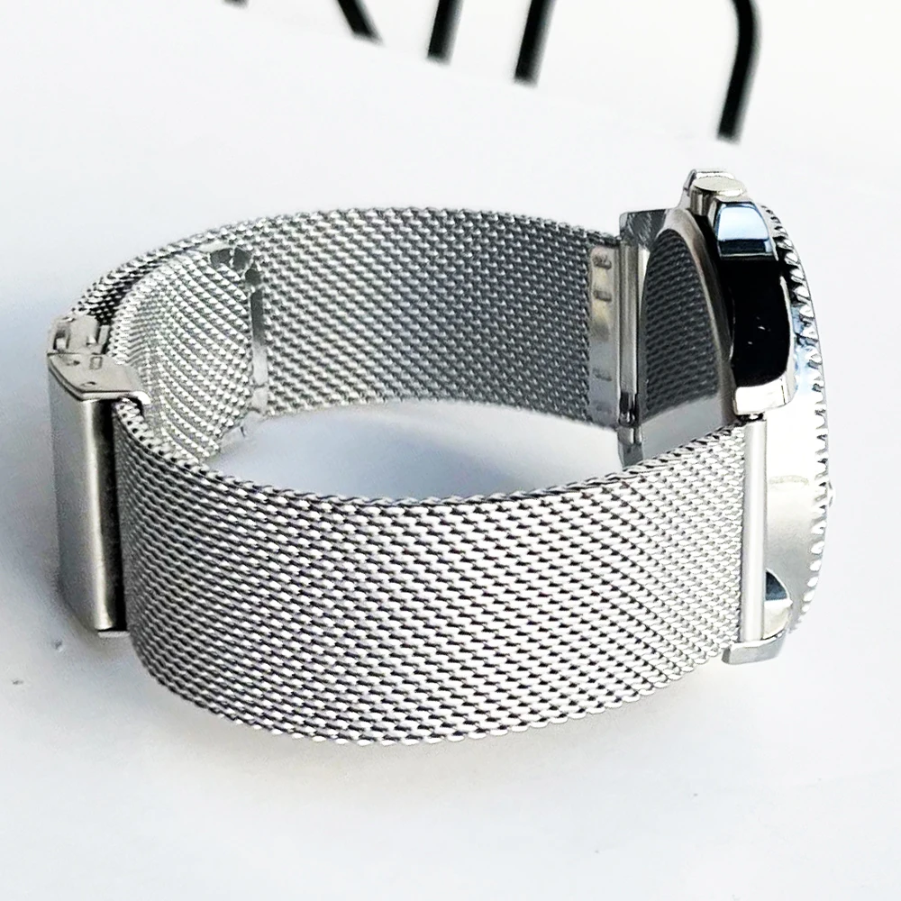 Hip Hop Smartwatch Cinturino Bracciale Magnetico In Acciaio Milanese Per Smartwatch - Universale 18/20/22 Mm Cinturino Magnetico Smartwatch - Foto 9