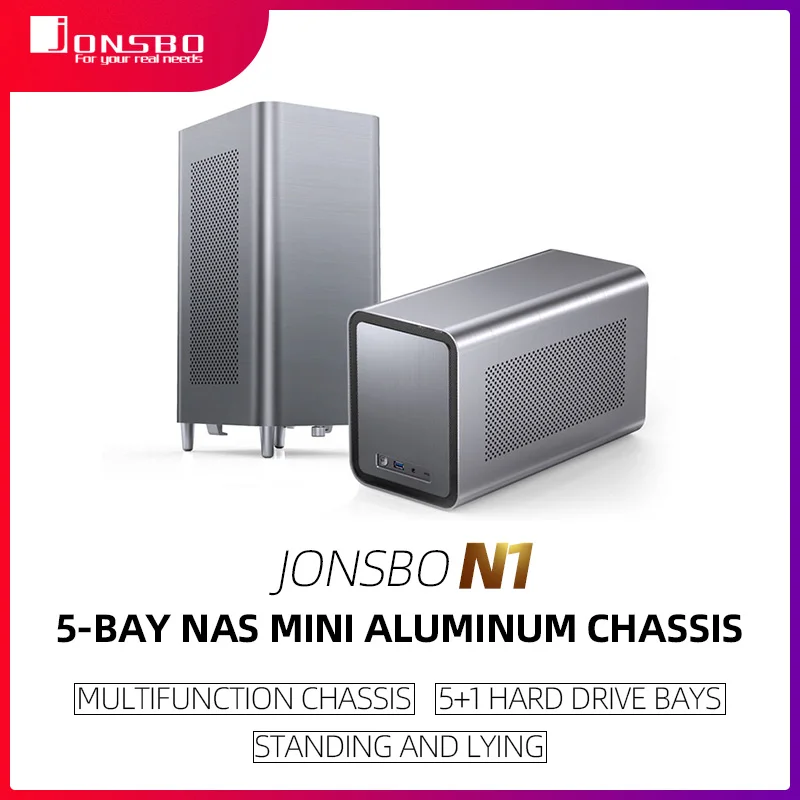 JONSBO N1 NAS ITX MINI Small Case All Aluminum Suitcase Portable HTPC