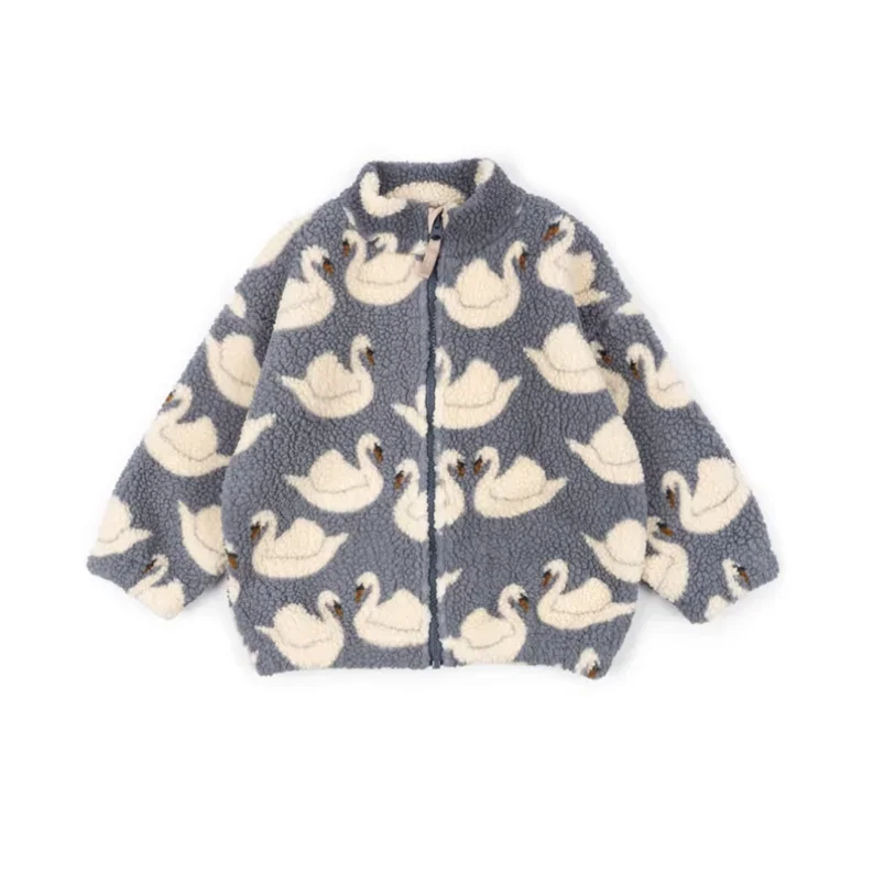 Children's Jacket Fall And Winter New Fashion Cartoon Cute Girl Jacket Cotton Warm Leisure Boys Children's Clothing