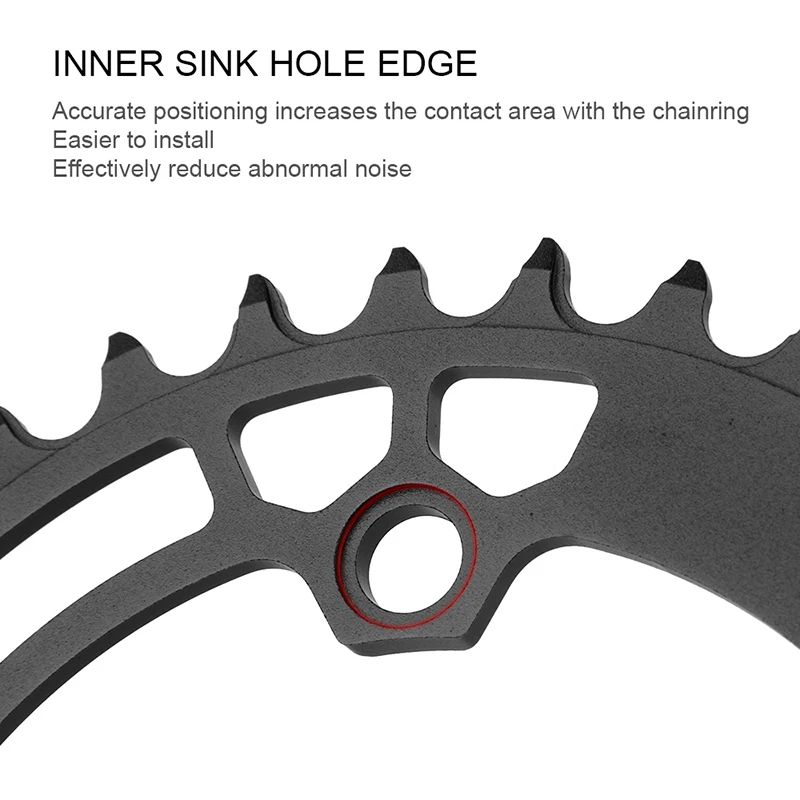 Description Picture 6 of itemWalgun 96BCD Round MTB Bicycle Chainring 64/96BCD 26/36T 32/34/36T For M7000 M8000 M4100 M5100/MT510 Bike Crank Crown Chainring