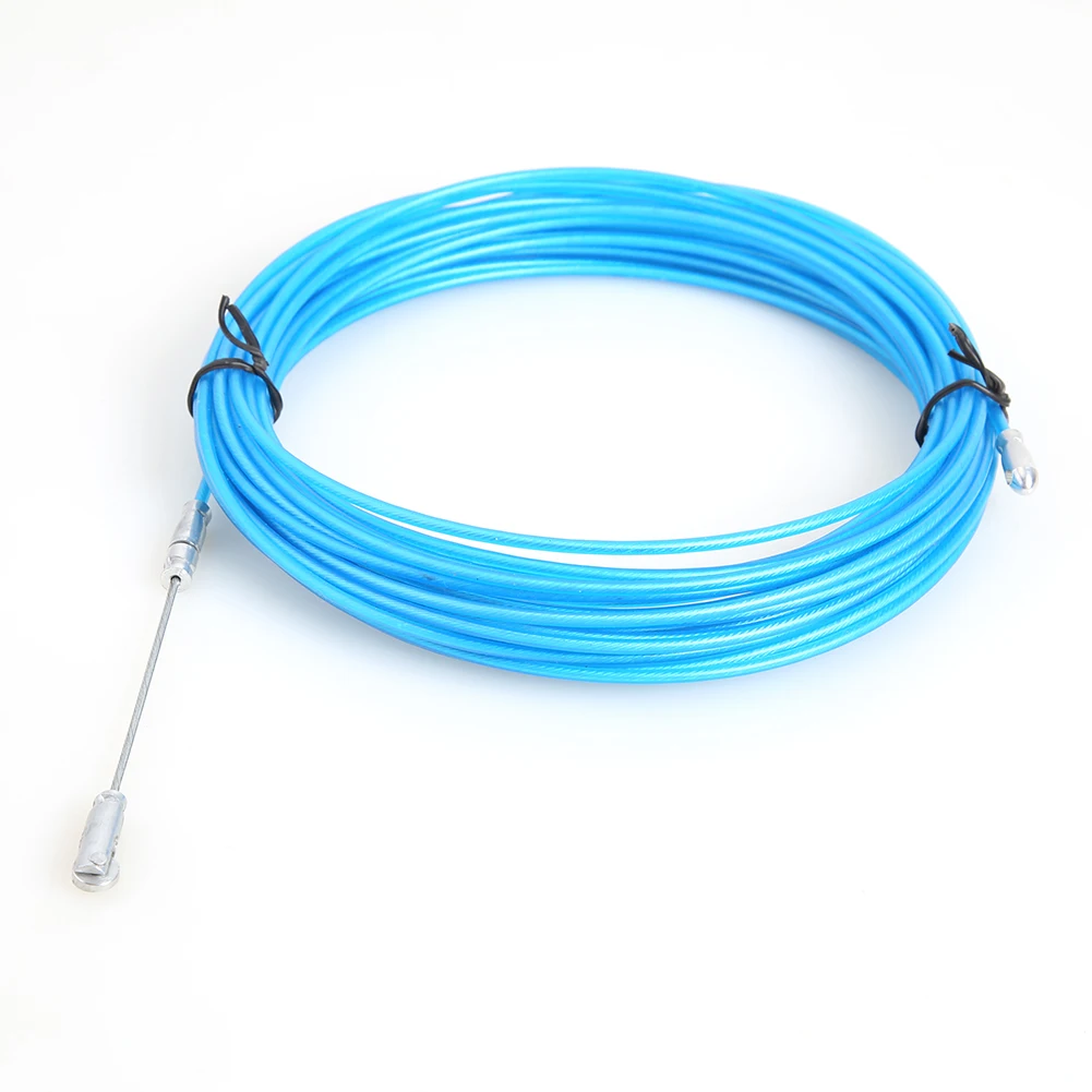 5/10/15m Wire Cable Puller Through Wall Wire Fastener Cable Pushing Steel Rope Line Clip for Electrical Wiring Installation