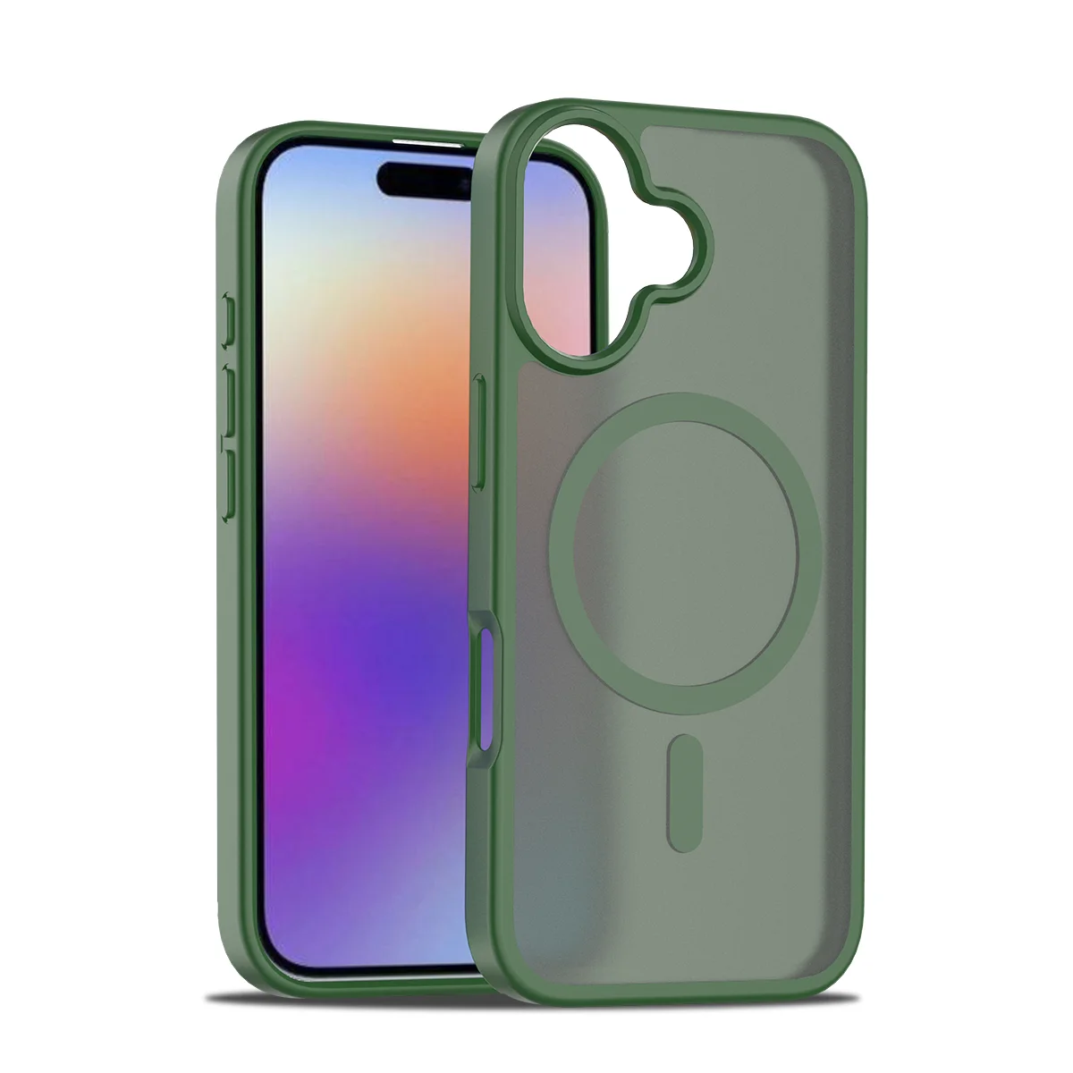 Transparent Shockproof Acrylic Case with Magnetic Wireless Charging Compatibility