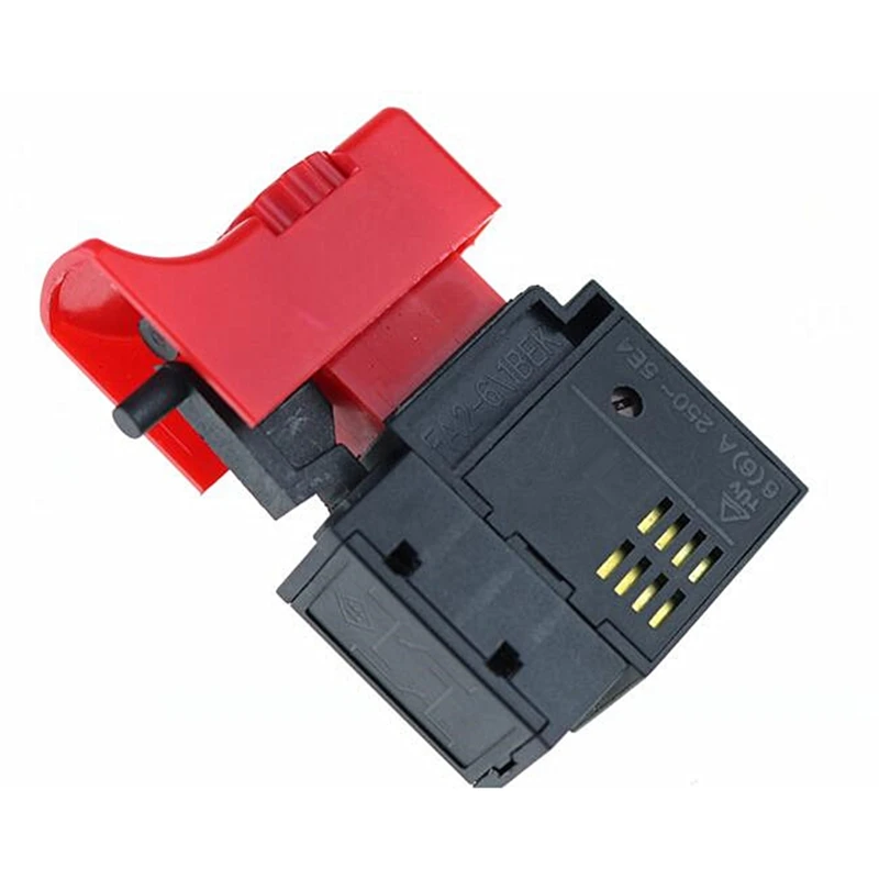 1Pcs Fa2-6/1Bek 250V 6A 5E4 Lock On Power Tool Electric Drill Trigger Switch Electric Tool Fittings Switch 1Pcs Fa2-6/1Bek 250V 6A 5E4 Lock On Power Tool Electric Drill Trigger Switch Electric Tool Fittings Switch