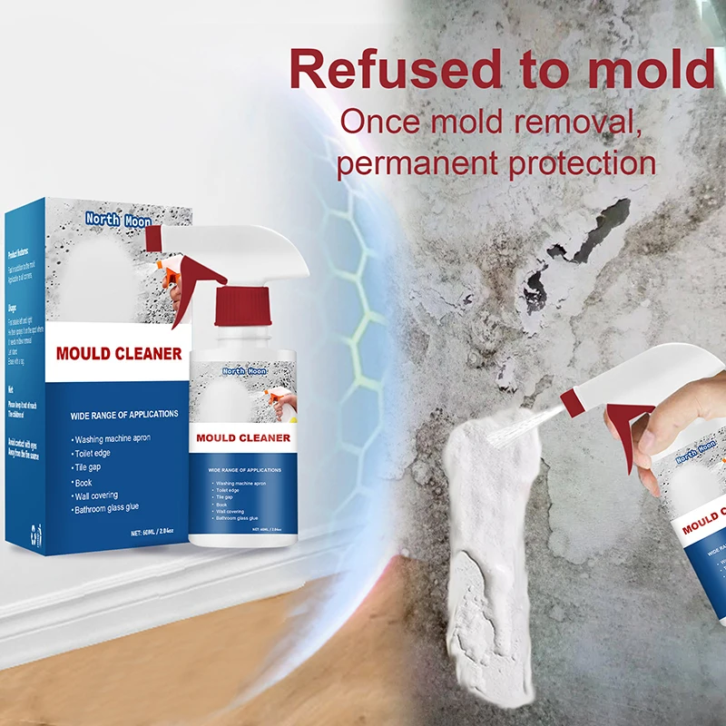 Mildew Removal Spray All-purpose Active Foam Mildew Cleaner Mold Stain  Remover Spray For Wall Wood Floor Bathroom Tile Mattress