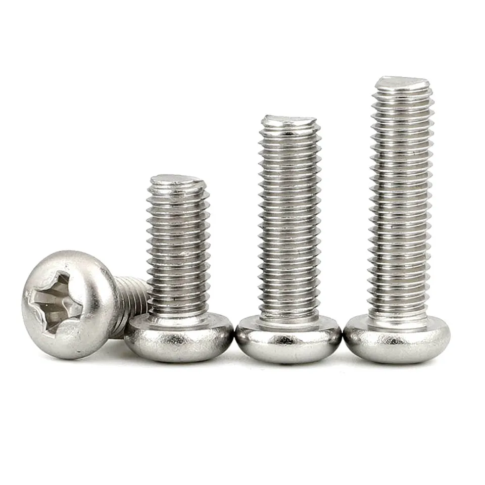 SG TZH - Tornillos De Madera De 5 Cm, 100 Unidades, Cabeza De Armadura Phillips 18-8 (304), Tornillos Autorroscantes Rápidos De Acero Inoxidable, óxido Negro