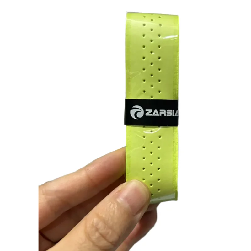 Perforated PU Leather Sweatband Tennis Badminton Racket Overgrip Wear-resistant Non-slip 2/4 PCS