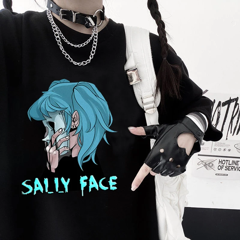 Tanio Męska koszulka Sally Face Print regularny TShirt