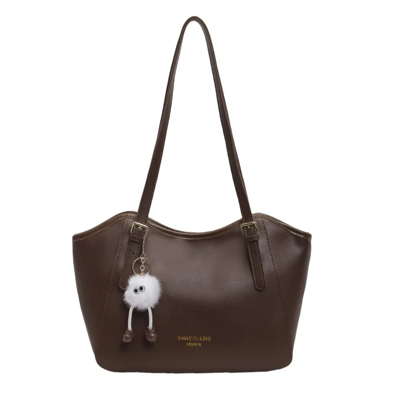 thumbnail image 1 of Bolso de mano de gran capacidad para mujer, bolso de hombro informal y versátil, bolso de clase para estudiantes universitarios, verano 2024, 1 of 5