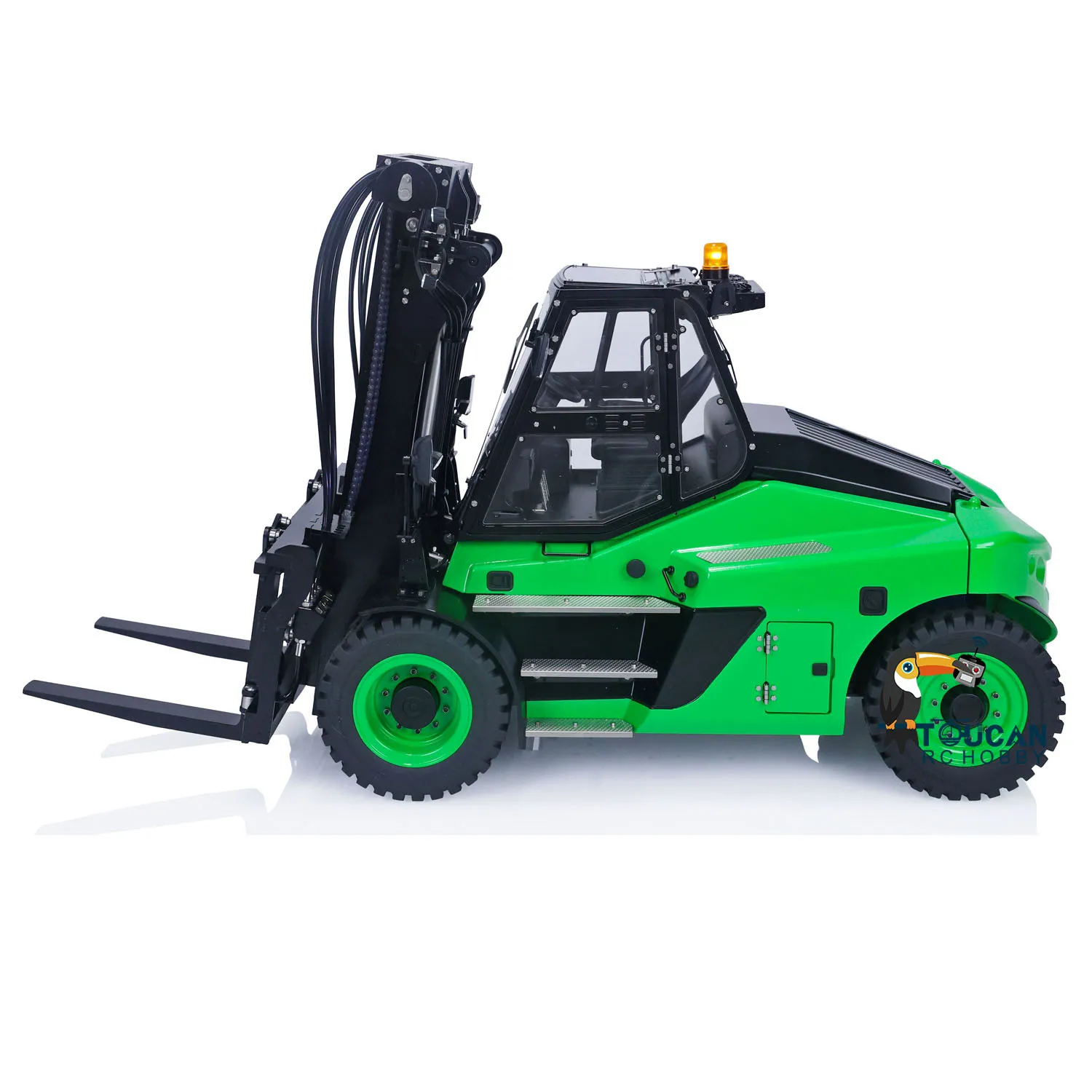 Toys 1/14 LESU Aoue-LD160S RC Hydraulic Forklift Assembled Painted Green Engineering Truck Cars Light Sound Model THZH1470 3