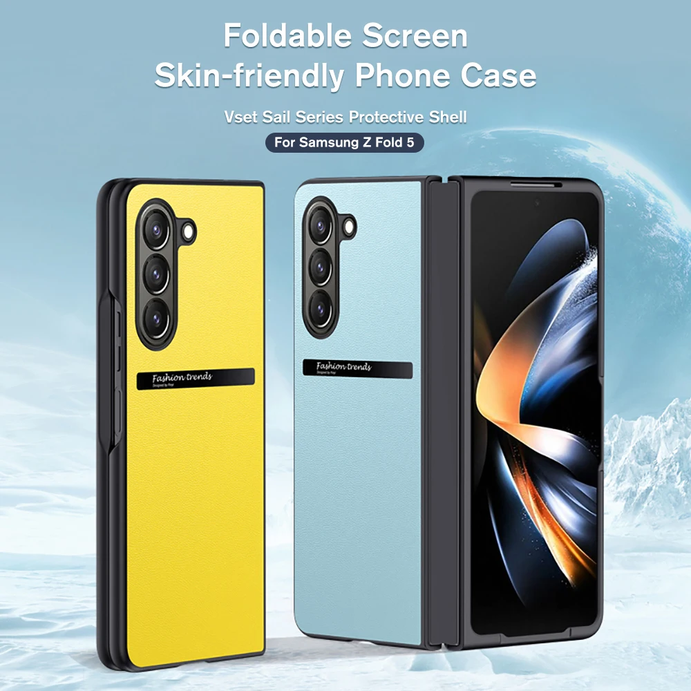 Custodia Per Telefono Con Schermo Pieghevole Skin-Friendly Per Samsung Z Flip 5 Z Fold 4 Fold 3 Lenti E Custodia Protettiva Per La Protezione Dell'Alt