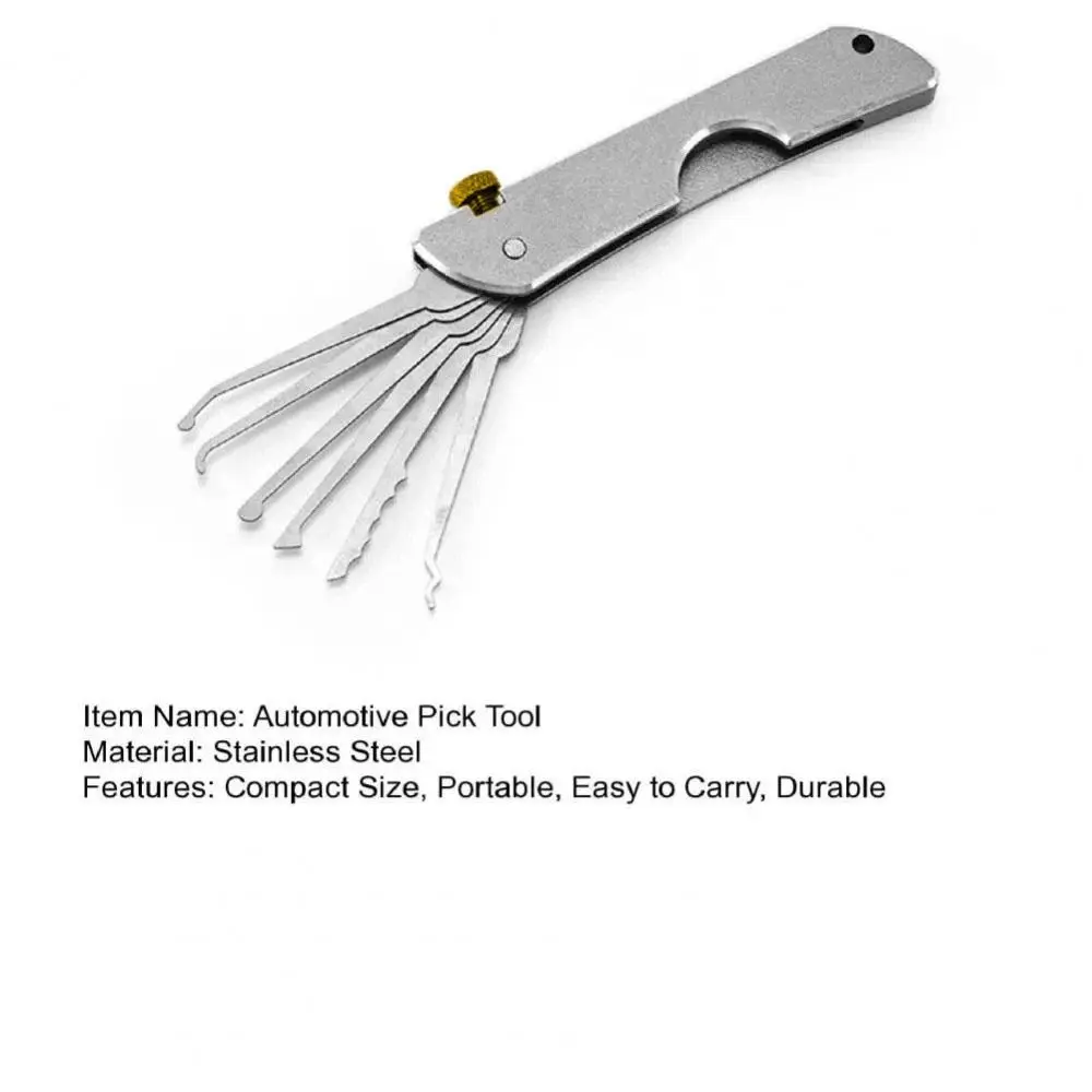 Compact Lock Picking Set Rust-resistant Versatile Door Open Keys Key Replacement Convenient Mini Hooks Remover Kit Repair Tool