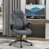 Vinsetto Gaming Chair with Flip up Arm, High Back Desk Computer Chair, Gamer Chair with Adjustable Height, Dark Gray 2