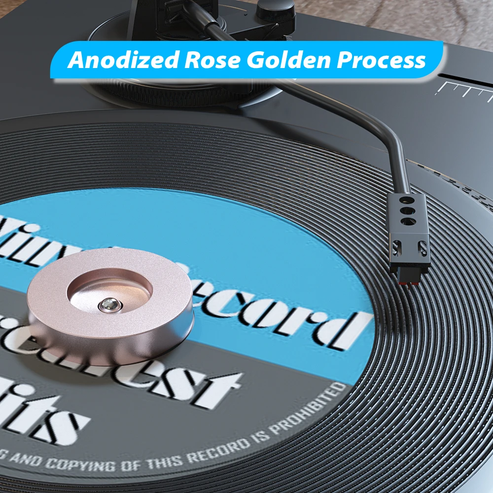 알루미늄 7 인치 EP 비닐 레코드 플레이어 45 RPM 어댑터 균형 금속 디스크 클램프 턴테이블 7 비닐 레코드