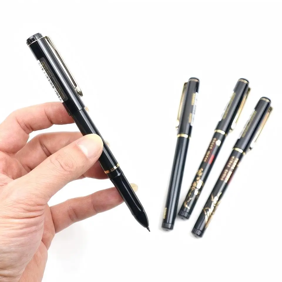 8 개/대 젤 펜 0.7mm 검정 파란색 빨간색 잉크 부드러운 쓰기 대용량 리필 볼펜 서명에 적합