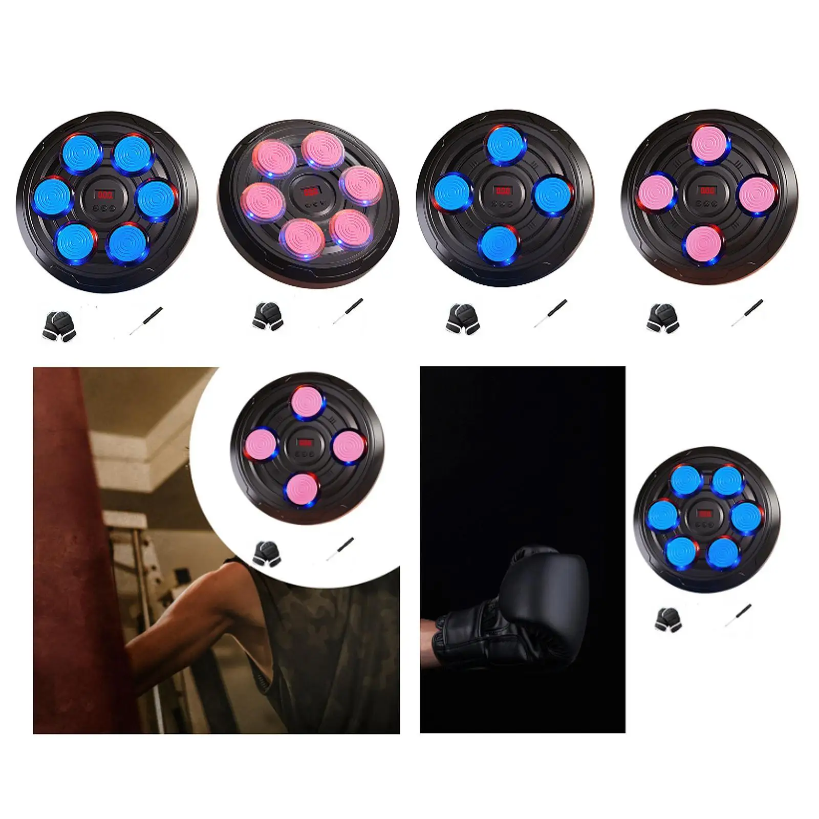 Intelligent boxing wall target, reaction target for wall response training for