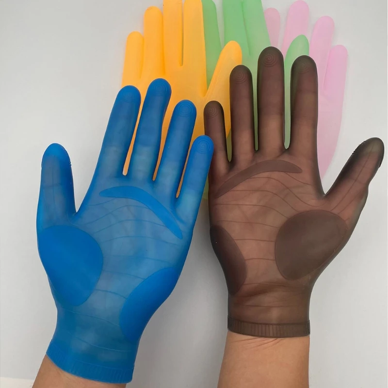1Pair Reusable Silicone Protective Gloves For Resin Casting