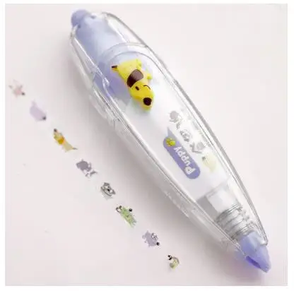 Kawaii Animal-Themed Decorative Correction Tape for Journals and Art Projects