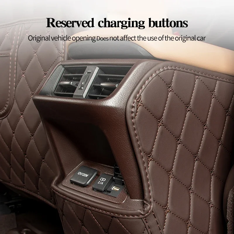 PU Leather Anti-Child-Kick Pad Lexus Es300h Rx300 Es200 Car Waterproof Protector Cover Auto Anti Mud Dirt Accessories car seat protector car door stopper cover car door protection film