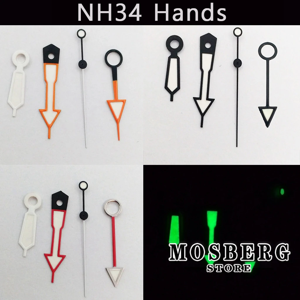 Nh35 Watch Hands Red Watches Accessories Green Watch Hands Nh35a